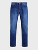 Men's Blue Slim Fit Solid Casual Jeans