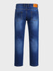 Men's Blue Slim Fit Solid Casual Jeans