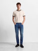 Men's Blue Slim Fit Solid Casual Jeans