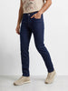 Men's Blue Slim Fit Solid Casual Jeans
