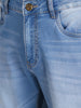 Men's Blue Slim Fit Solid Casual Jeans