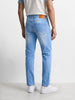 Men's Blue Slim Fit Solid Casual Jeans