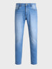 Men's Blue Slim Fit Solid Casual Jeans