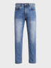 Men's Blue Slim Fit Solid Casual Jeans