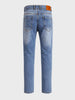 Men's Blue Slim Fit Solid Casual Jeans