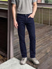 Men's Blue Slim Fit Solid Casual Jeans
