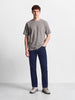 Men's Blue Slim Fit Solid Casual Jeans