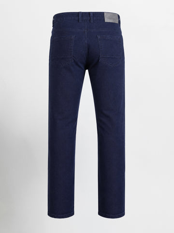 Men's Blue Slim Fit Solid Casual Jeans
