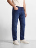 Men's Blue Slim Fit Solid Casual Jeans
