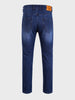 Men's Blue Slim Fit Solid Casual Jeans