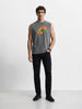 Men's Black Slim Fit Solid Casual Jeans