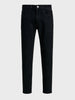 Men's Black Slim Fit Solid Casual Jeans