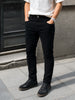Men's Black Slim Fit Solid Casual Jeans