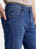 Men's Blue Slim Fit Solid Casual Jeans