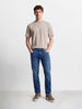 Men's Blue Slim Fit Solid Casual Jeans