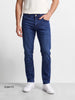 Men's Black Slim Fit Solid Casual Jeans