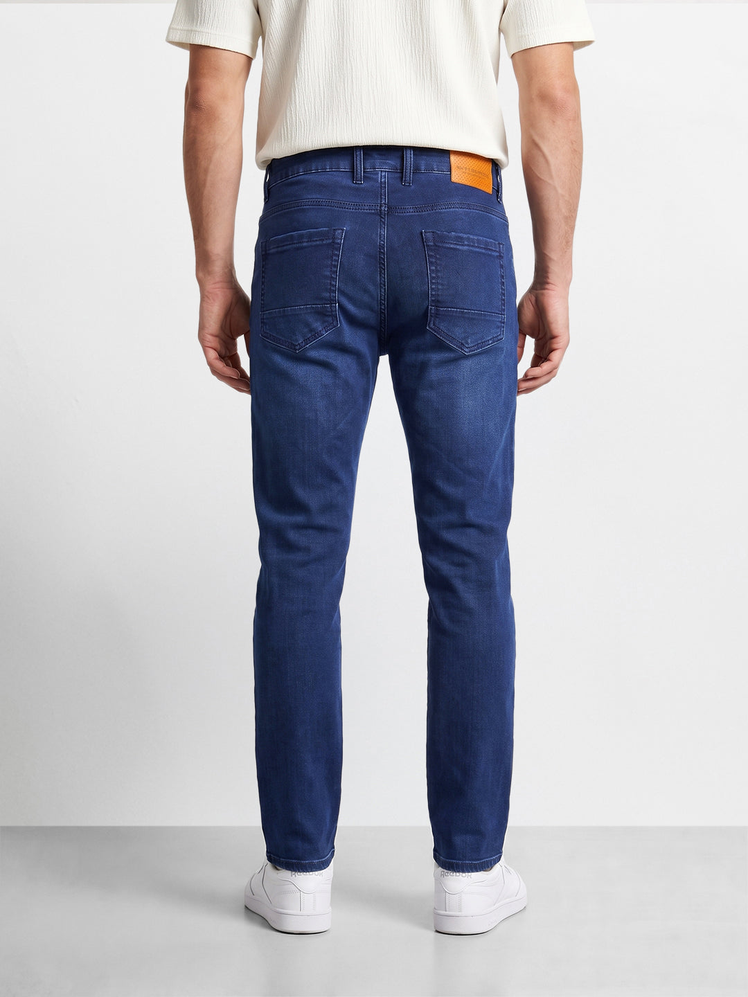 Men's Black Slim Fit Solid Casual Jeans