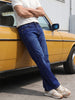 Men's Black Slim Fit Solid Casual Jeans