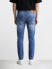 Men's Blue Slim Fit Casual Solid Jeans