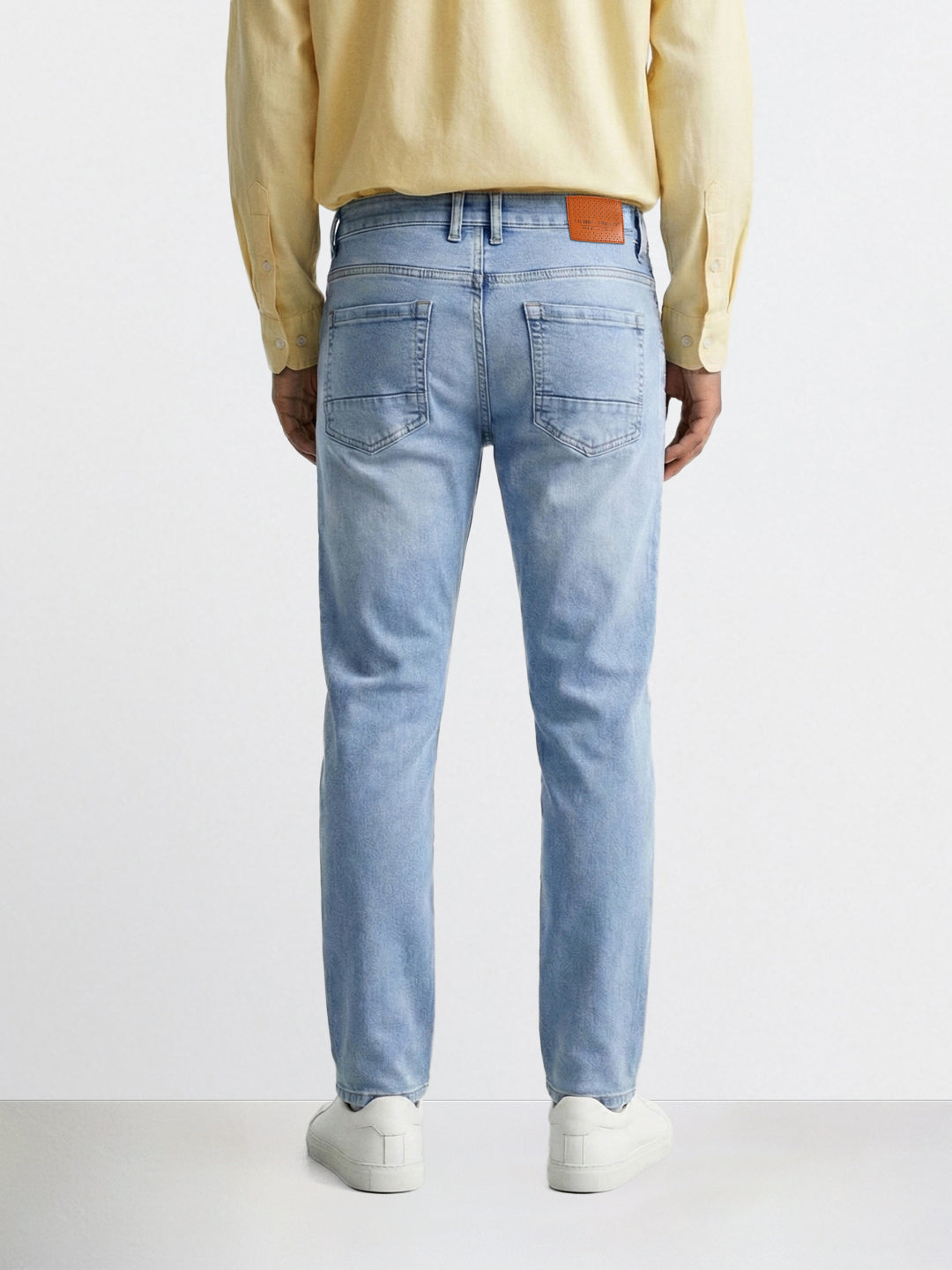 Men's Blue Slim Fit Casual Solid Jeans