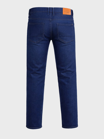Men's Blue Slim Fit Casual Solid Jeans
