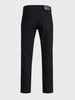 Men's Black Slim Fit Solid Casual Jeans