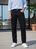 Men's Black Slim Fit Solid Casual Jeans