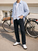 Men's Black Slim Fit Solid Casual Jeans