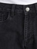 Men's Black Slim Fit Solid Casual Jeans