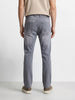 Men's Grey Slim Fit Solid Casual Jeans