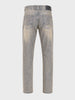 Men's Grey Slim Fit Solid Casual Jeans