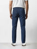 Men's Blue Slim Fit Solid Casual Jeans