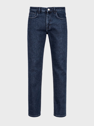 Men's Blue Slim Fit Solid Casual Jeans