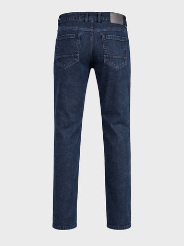 Men's Blue Slim Fit Solid Casual Jeans