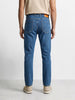 Men's Blue Slim Straight Fit Solid Casual Jeans
