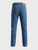 Men's Blue Slim Straight Fit Solid Casual Jeans