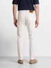 Men's White Slim Fit Solid Casual Jeans
