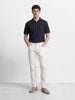Men's White Slim Fit Solid Casual Jeans