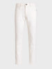 Men's White Slim Fit Solid Casual Jeans