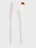 Men's White Slim Fit Solid Casual Jeans