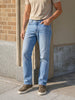 Men's Blue Slim Straight Fit Solid Casual Jeans