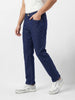 Men's Blue Slim Fit Solid Casual Jeans