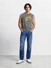 Men's Blue Slim Straight Fit Solid Casual Jeans
