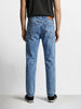 Men's Blue Slim Fit Solid Casual Jeans