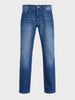 Men's Blue Slim Straight Fit Solid Casual Jeans