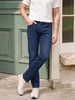 Men's Blue Slim Straight Fit Solid Casual Jeans