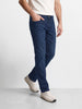 Men's Blue Slim Straight Fit Solid Casual Jeans