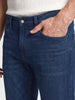 Men's Blue Slim Straight Fit Solid Casual Jeans
