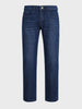 Men's Blue Slim Straight Fit Solid Casual Jeans
