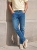 Men's Blue Slim Straight Fit Solid Casual Jeans
